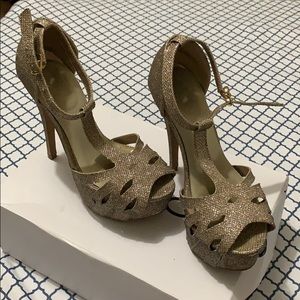 Glitter Platform High Heels